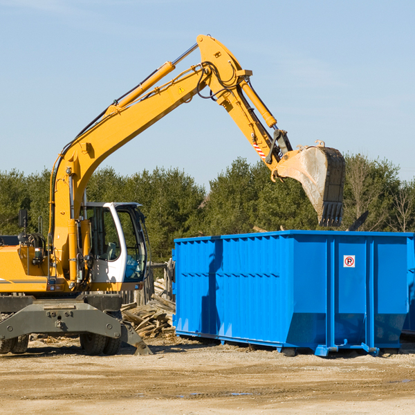 are there any restrictions on where a residential dumpster can be placed in Warfordsburg PA